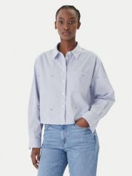 JOOP! Jeans Koszula Basima 10019224 30101901 Niebieski Oversize. Niebieskie koszule damskie Joop! Jeans, xl, bez wzorów, z bawełny, bez kołnierzyka, bez ramiączek. Za 679.99 zł.