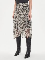 Morgan Spódnica midi 241-JAILY.F Beżowy Regular Fit. Brązowe spódnice damskie Morgan, bez wzorów, z syntetyku, midi. Za 369.99 zł.