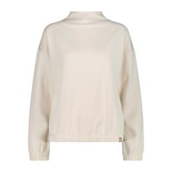 Kurtka z kołnierzem w satynowym modalowym dla kobiet CMP. Białe kurtki damskie CMP, bez wzorów, z satyny, bez kaptura. Za 290.50 zł.