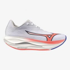 Buty do biegania damskie Mizuno Wave Rebellion Flash 3. Białe obuwie sportowe damskie Mizuno, bez zapięcia, do biegania, mizuno wave. Za 679.99 zł.
