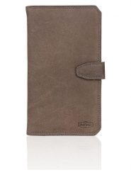 SPARWELL Skórzany portfel w kolorze brązowym - 11 x 19 x 2,5 cm rozmiar: onesize. Brązowe portfele damskie SPARWELL, bez wzorów, z materiału. Za 86.99 zł.