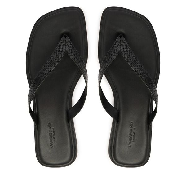 Japonki Vagabond Shoemakers. Czarne klapki damskie Vagabond Shoemakers, bez wzorów, bez obcasa, bez zapięcia. Za 295.99 zł.