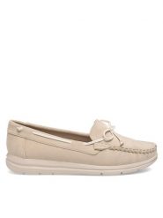 Clara Barson Mokasyny RPN21SAOO4 Beżowy. Brązowe mokasyny damskie Clara Barson, z materiału, bez obcasa. Za 99.99 zł.