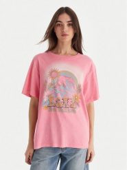 Roxy T-Shirt Sunnyoversize Optic Wash ERJZT06022 Różowy Oversize. Czerwone t-shirty damskie Roxy, xs, bez wzorów, z bawełny, bez kołnierzyka. Za 159.99 zł.