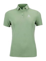 Odlo Koszulka polo "Cardada" w kolorze zielonym rozmiar: S. Zielone bluzki damskie ODLO, s, bez wzorów, bez kołnierzyka, bez ramiączek. Za 157.73 zł.