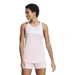 Koszulka bez rękawów damska ADIDAS Gym & Pilates. Białe koszulki damskie Adidas, s, bez wzorów, z bawełny, bez kołnierzyka, bez ramiączek. W wyprzedaży za 69.99 zł.