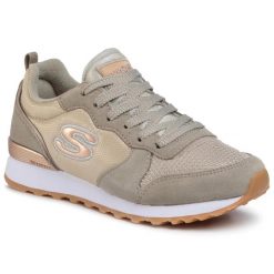 Buty na co dzień damskie SKECHERS RETROS OG 85 skóra. Szare obuwie sportowe damskie Skechers, ze skóry, bez zapięcia, trekkingowe, Skechers Sport. Za 243.00 zł.