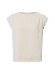 Opus Koszulka damska - Silkisi Kobiety beżowy jednolity, 44. Brązowe koszulki damskie Opus, bez wzorów, z materiału, bez kołnierzyka, bez ramiączek. Za 159.95 zł.