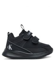 Calvin Klein Sneakersy Low Cut Velcro Sneaker V1B9-83169-1845 M Czarny. Czarne buty sportowe chłopięce Calvin Klein, z materiału, bez zapięcia. Za 249.99 zł.