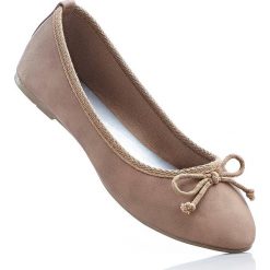 Baleriny bonprix wielbłądzia wełna. Brązowe balerinki damskie bonprix, z wełny. Za 32.99 zł.