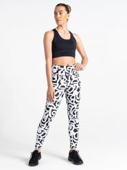 Dare 2b Legginsy sportowe "Influential" w kolorze biało-czarnym rozmiar: 36. Białe legginsy damskie Dare 2b, s, bez wzorów, z materiału, outdoorowe. Za 92.21 zł.