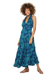 Aller Simplement Sukienka w kolorze granatowo-turkusowym rozmiar: 38/40. Niebieskie sukienki damskie Aller Simplement, bez wzorów, klasyczne, bez ramiączek. Za 126.99 zł.