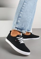 Czarne Tenisówki Vices w Klasycznym Stylu Telanisea. Czarne obuwie sportowe damskie Born2be, bez zapięcia, tenisowe. Za 44.99 zł.