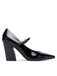 PINKO Czółenka Viola 01 SD0415E002 Czarny. Czarne czółenka damskie Pinko, bez wzorów, ze skóry, bez obcasa. Za 839.99 zł.