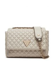 Guess Torebka HWEQG9 54121 Écru. Torebki wieczorowe damskie Guess, z aplikacjami, ze skóry, bez dodatków. Za 369.99 zł.