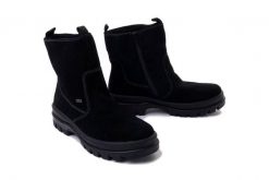 RIEKER TEX X8250-00 black , botki damskie. Czarne botki damskie Rieker, na zimę, bez obcasa, bez zapięcia. Za 499.90 zł.