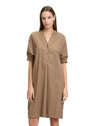 Vera Mont Sukienka w kolorze jasnobrązowym rozmiar: 42. Brązowe sukienki damskie Vera Mont, bez wzorów, bez ramiączek. Za 195.99 zł.