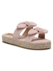 DeeZee Espadryle WS19354-12 Różowy. Czerwone espadryle damskie DeeZee, bez wzorów, z materiału, bez obcasa. Za 39.99 zł.