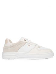 Tommy Hilfiger Sneakersy Th Sporty Cupsole Tumbled Ltr FW0FW09024 Écru. Obuwie sportowe damskie Tommy Hilfiger, ze skóry, bez zapięcia. Za 449.99 zł.