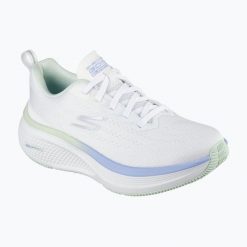 Buty do biegania damskie SKECHERS Go Run Elevate 2.0. Białe obuwie sportowe damskie Skechers, bez zapięcia, do biegania. Za 259.99 zł.