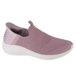 Buty sportowe Sneakersy damskie, Skechers Ultra Flex 3.0 Smooth Step Slip-ins. Czerwone obuwie sportowe casual damskie Skechers, trekkingowe. Za 349.99 zł.