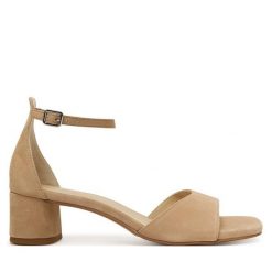 Sandały Vagabond Shoemakers. Brązowe sandały damskie Vagabond Shoemakers, bez wzorów, bez obcasa, na słupku, bez zapięcia. Za 539.99 zł.