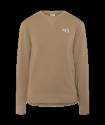 Bluza damska Kari Traa. Brązowe bluzy damskie Kari Traa, l, bez wzorów, z bawełny, bez kaptura. Za 310.55 zł.