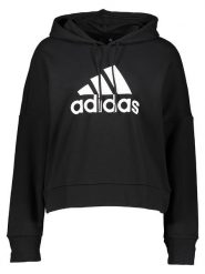Adidas Bluza w kolorze czarnym rozmiar: M. Czarne bluzy damskie Adidas, m, bez wzorów, z kapturem. Za 140.53 zł.
