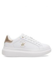 Beverly Hills Polo Club Sneakersy SK-09001 Biały. Białe obuwie sportowe damskie Beverly Hills Polo Club, ze skóry, bez zapięcia. Za 199.99 zł.