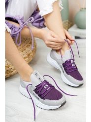 Trendyol Sneakersy w kolorze fioletowym rozmiar: 40. Różowe obuwie sportowe damskie Trendyol, bez zapięcia. Za 131.74 zł.