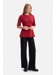 Be Wear Bluzka w kolorze czerwonym rozmiar: L. Czerwone bluzki damskie Be Wear, l, bez wzorów, bez kołnierzyka, bez ramiączek. Za 156.61 zł.