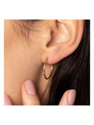 OR ÉCLAT Złote kolczyki-kreole "Sublimes créoles" rozmiar: onesize. Żółte kolczyki damskie Or Éclat, złote. Za 315.50 zł.