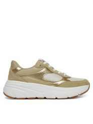 TWINSET Sneakersy 251TCP02E Złoty. Żółte obuwie sportowe damskie Twinset, z materiału, bez zapięcia. Za 459.99 zł.