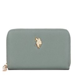 Portfel U.S. Polo Assn. Brązowe portfele damskie U.S. Polo Assn., bez wzorów. Za 159.99 zł.