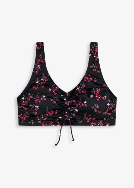 Biustonosz bikini bustier. Czarne bikini bonprix, bez wzorów. Za 97.99 zł.
