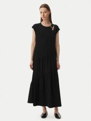 Liu Jo Sport Sukienka codzienna TA6237 J3855 Czarny Relaxed Fit. Czarne sukienki damskie Liu Jo Sport, bez wzorów, z bawełny, sportowe, bez ramiączek. Za 599.99 zł.