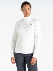 Dare 2b Koszulka funkcyjna "Lowline II" w kolorze białym rozmiar: 42. Białe koszulki damskie Dare 2b, bez wzorów, z materiału, bez kołnierzyka, bez ramiączek. Za 95.69 zł.