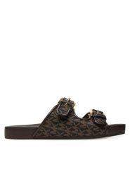 MICHAEL Michael Kors Klapki Byers 40T5BYFS1D Brązowy. Brązowe klapki damskie MICHAEL Michael Kors, bez wzorów, z materiału, bez obcasa, bez zapięcia. Za 479.99 zł.