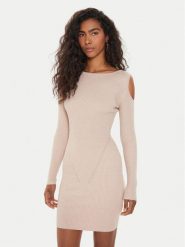 Guess Sukienka dzianinowa Emely W4YK08 Z3FF0 Różowy Regular Fit. Czerwone sukienki damskie Guess, z aplikacjami, z dzianiny, bez ramiączek. Za 289.99 zł.