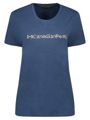 Canadian Peak Koszulka "Jefolleak" w kolorze granatowym rozmiar: L. Niebieskie bluzki damskie Canadian Peak, l, bez wzorów, bez kołnierzyka, bez ramiączek. Za 79.03 zł.