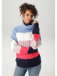 Aniston Golf ze wzorem rozmiar: 40. Golfy damskie Aniston, bez wzorów, ze splotem, bez ramiączek. Za 56.99 zł.