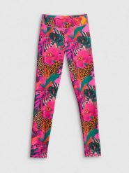 4F Legginsy do pływania damskie - multikolor S. Brązowe szorty damskie 4F, bez wzorów, z materiału. Za 129.99 zł.