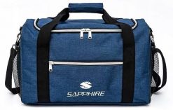 Torba sportowa Sapphire ST-130. Brązowe torby sportowe SAPPHIRE, bez wzorów, z materiału, duże. Za 59.00 zł.
