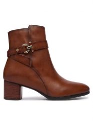 Pikolinos Botki Calafat W1Z-8914 Brązowy. Brązowe botki damskie Pikolinos, bez obcasa, na słupku, bez zapięcia. Za 759.99 zł.