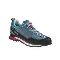 Buty podejściowe damskie La Sportiva Boulder X. Niebieskie obuwie trekkingowe damskie La Sportiva, bez zapięcia. Za 602.99 zł.