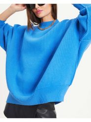 LA Angels Sweter w kolorze niebieskim rozmiar: L. Niebieskie swetry klasyczne damskie LA Angels, l, z bawełny, bez kołnierzyka. Za 149.31 zł.