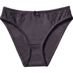 Figi bonprix antracytowy. Szare figi bonprix, z koronki. Za 29.99 zł.