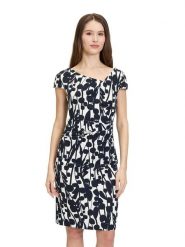 Vera Mont Sukienka w kolorze kremowo-granatowym rozmiar: 42. Brązowe sukienki damskie Vera Mont, bez wzorów, bez ramiączek. Za 239.99 zł.