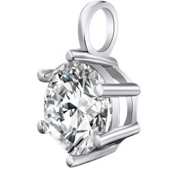 Rafaela Donata Zawieszka z kryształkami Swarovski Mosiądz zdobiony kryształkami Swarovski® srebrny Naszyjniki 1 ct Damski. Szare naszyjniki damskie Rafaela Donata, srebrne. Za 129.99 zł.