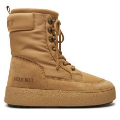Śniegowce Moon Boot. Brązowe śniegowce damskie Moon Boot. Za 899.99 zł.